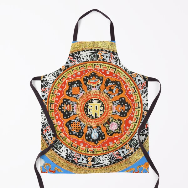 Item preview, Gold and Blue Hindu Buddhist OM Mandala designed and sold by GuyBlank.