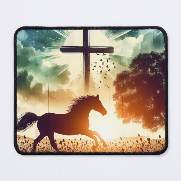 Item preview, Horse Silhouette Sunrise designed and sold by BreezyDawnDesigns.