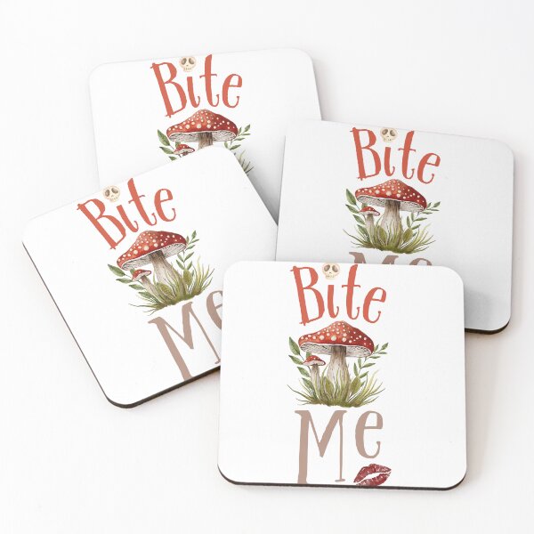 Item preview, Funny Toadstool Mushroom 'Bite Me' Design – Whimsical Nature designed and sold by KeepYourShirt.