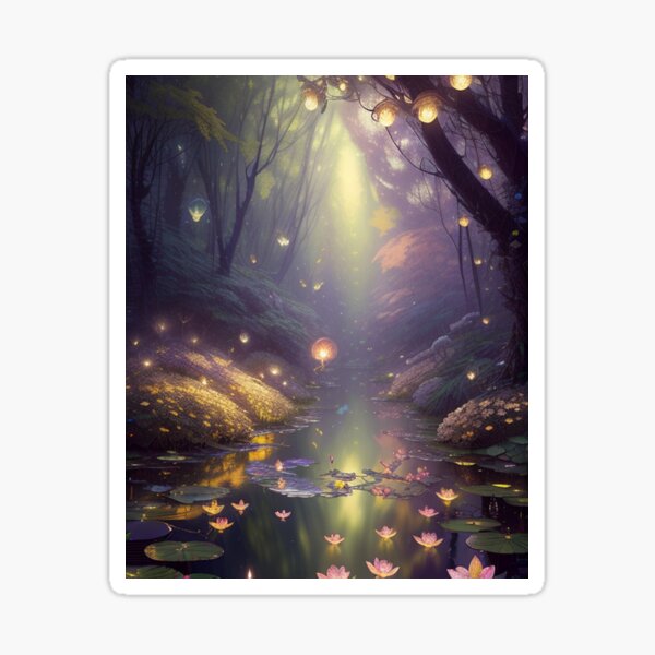 Item preview, luminescent river forest no.1 designed and sold by violetheavensky.