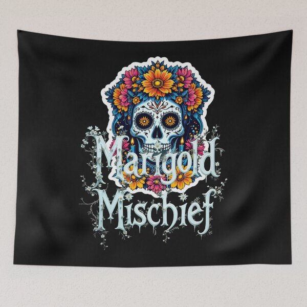 Item preview, T-Shirt Design Trending: MARIGOLD MISCHIEF designed and sold by ForeverPrintsOK.