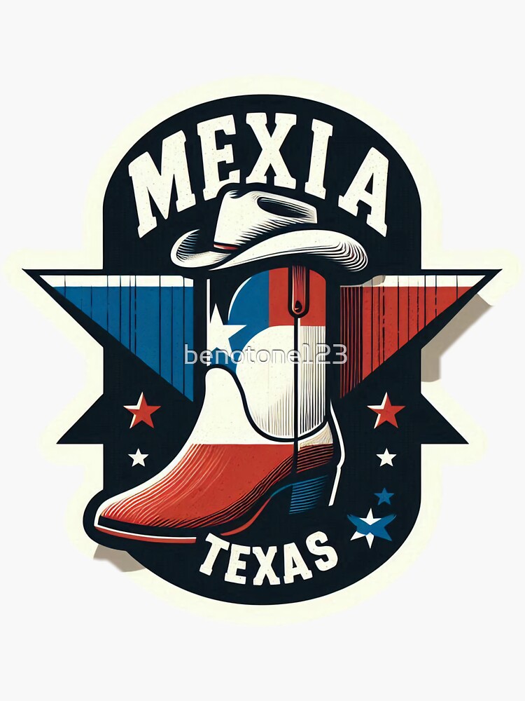 Thumbnail 3 of 3, Sticker, Mexia Texas T-Shirt designed and sold by benotone123.
