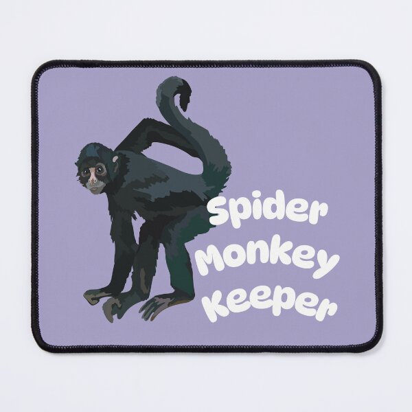 Item preview, S is for Spider Monkey Keeper,Squirrel Monkey Keeper Design – Dedicated Care and Conservation of Agile Primates Artwork designed and sold by PrettylittlepastelUk.