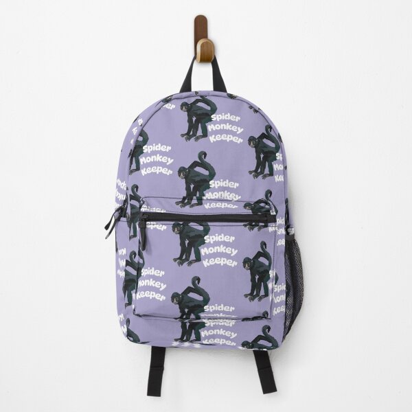Item preview, S is for Spider Monkey Keeper,Squirrel Monkey Keeper Design – Dedicated Care and Conservation of Agile Primates Artwork designed and sold by PrettylittlepastelUk.