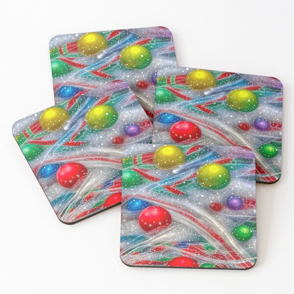 Item preview, Christmas Baubles Abstract 1 designed and sold by HelkoryoArt.