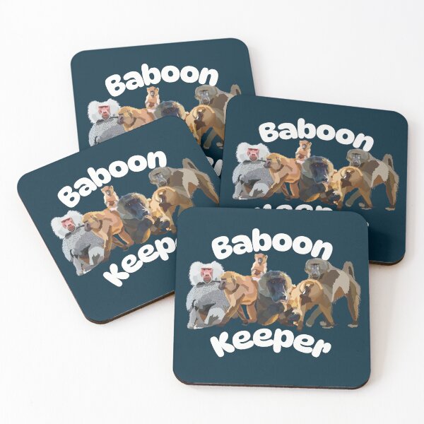 Item preview, B is for Baboon Keeper,Baboon Keeper Design – Dedicated Care and Conservation of Social Primates Artwork designed and sold by PrettylittlepastelUk.