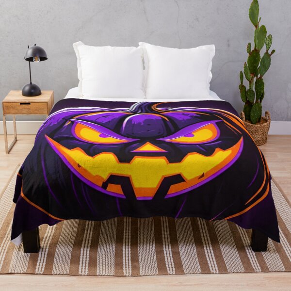 Item preview, Sinister Halloween Pumpkin: Orange and Purple Glow designed and sold by GrizzlyCollective.