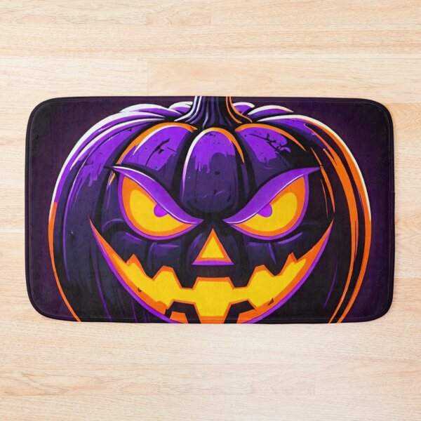 Item preview, Sinister Halloween Pumpkin: Orange and Purple Glow designed and sold by GrizzlyCollective.