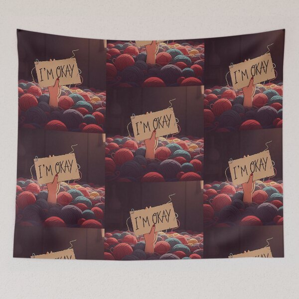 Item preview, I'm Okay Buried in Yarn for Crochet and Knitting Crafts designed and sold by Craftdrawer.