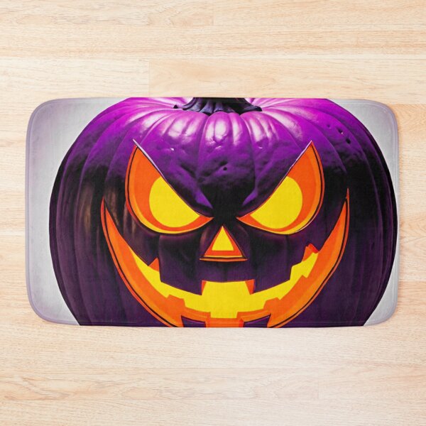 Item preview, Creepy Orange and Purple Halloween Pumpkin designed and sold by GrizzlyCollective.