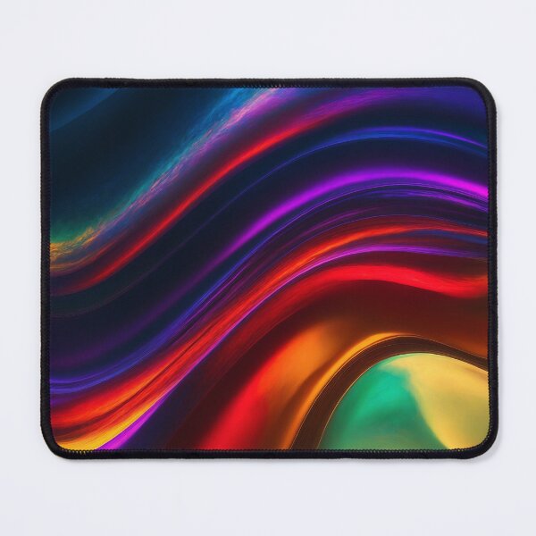 Item preview, Flowing Ribbons of Colourful Light Waves designed and sold by ArtComixHaven.