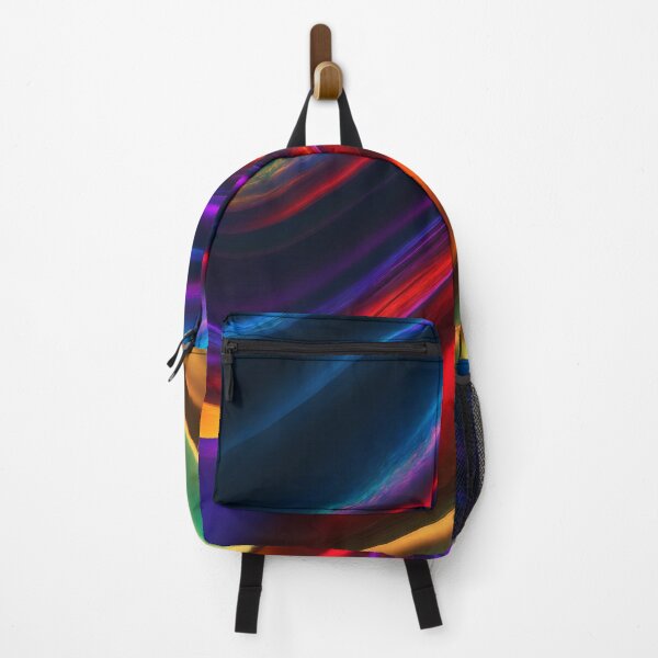 Item preview, Flowing Ribbons of Colourful Light Waves designed and sold by ArtComixHaven.