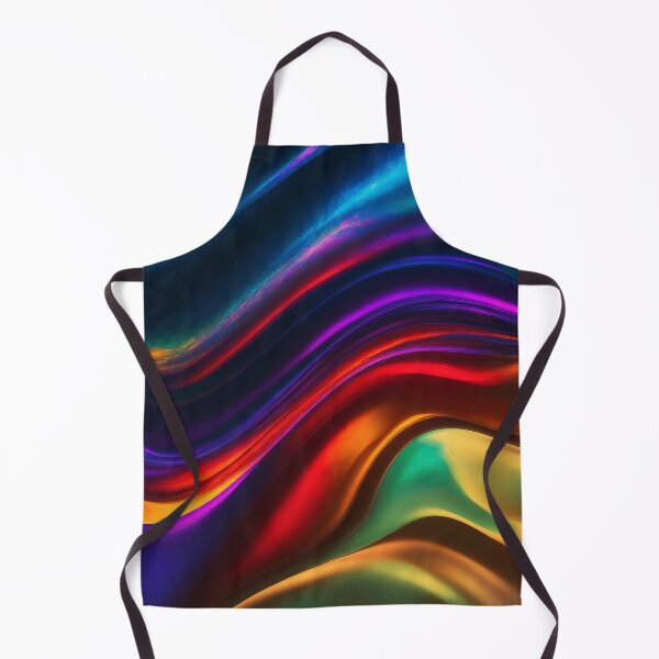 Item preview, Flowing Ribbons of Colourful Light Waves designed and sold by ArtComixHaven.
