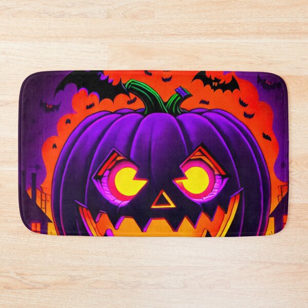 Item preview, Halloween’s Evil Pumpkin in Fiery Colors designed and sold by GrizzlyCollective.
