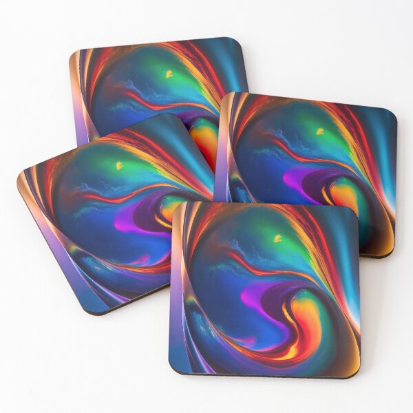 Item preview, Vibrant Cosmic Wave Encased in Motion designed and sold by ArtComixHaven.