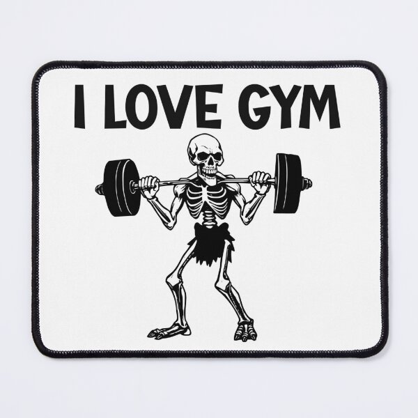 Item preview, Skeleton & I Love Gym Typography designed and sold by adlkh.