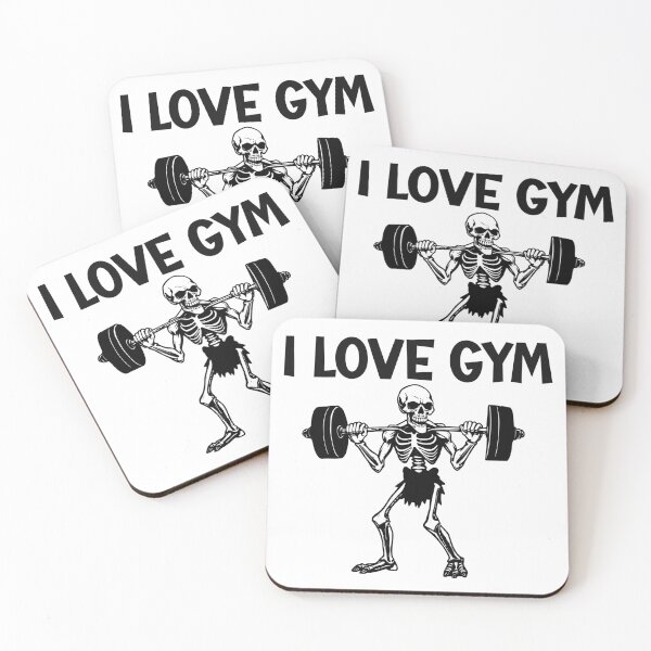 Item preview, Skeleton & I Love Gym Typography designed and sold by adlkh.