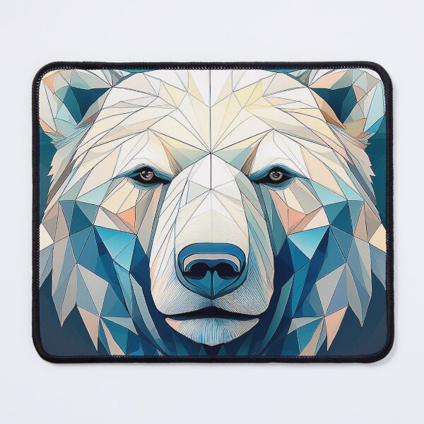 Item preview, Geometric Polar Bear Portrait Illustration designed and sold by Adam Regester.