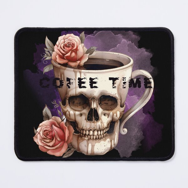 Item preview, Gothic Coffee Time Halloween Sticker designed and sold by Klaudesign.