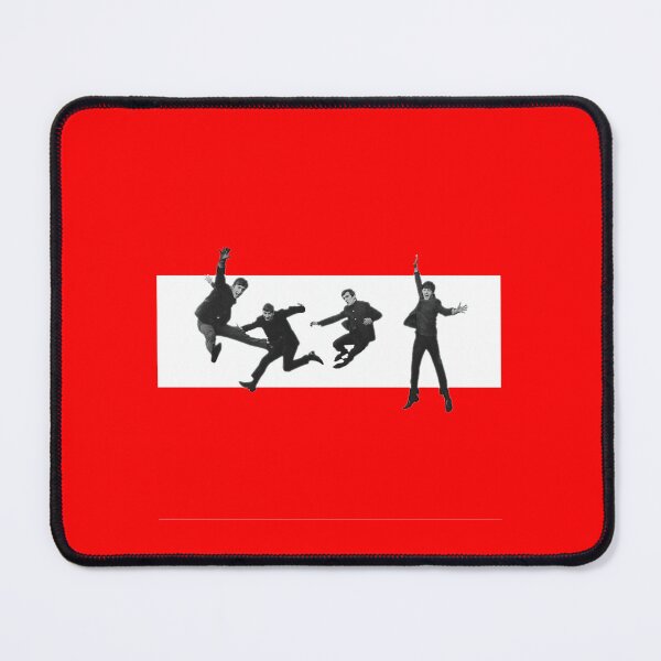 Item preview, Jumping Beatles on Red and White stripes designed and sold by Fuzzdandy Designs.