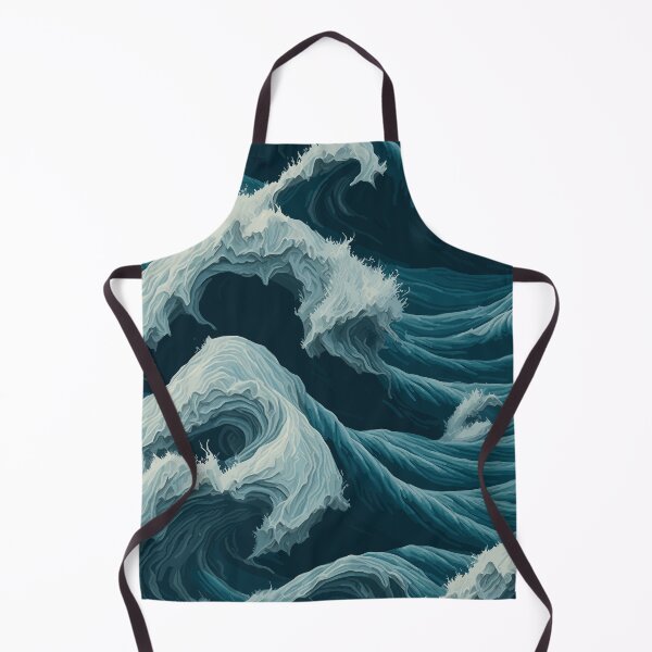 Item preview, blue sea background waves vintage  designed and sold by jkrphoto.