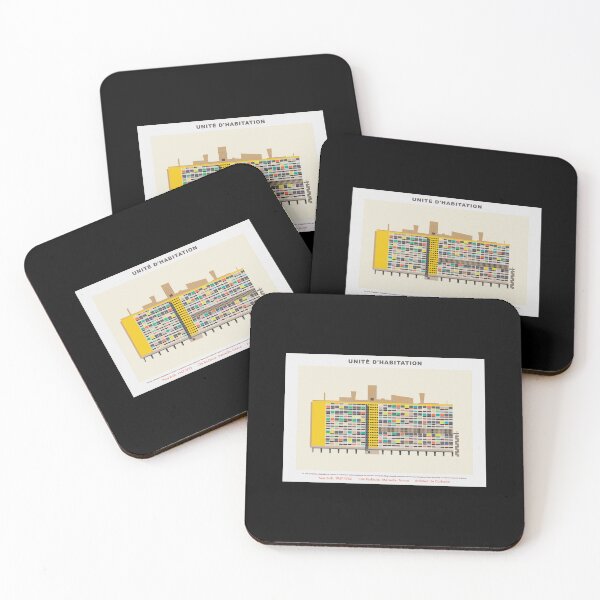 Item preview, Unité d'Habitation: Modern Illustration of Le Corbusier's Visionary Urban Oasis designed and sold by Boogosh.