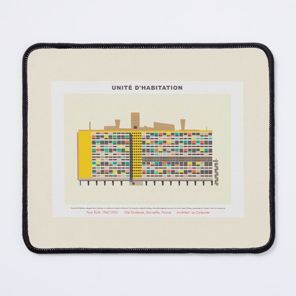 Item preview, Unité d'Habitation: Modern Illustration of Le Corbusier's Visionary Urban Oasis designed and sold by Boogosh.
