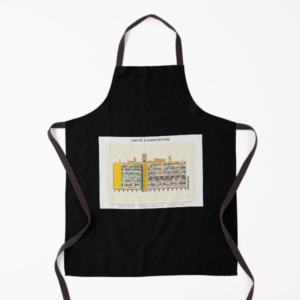 Item preview, Unité d'Habitation: Modern Illustration of Le Corbusier's Visionary Urban Oasis designed and sold by Boogosh.