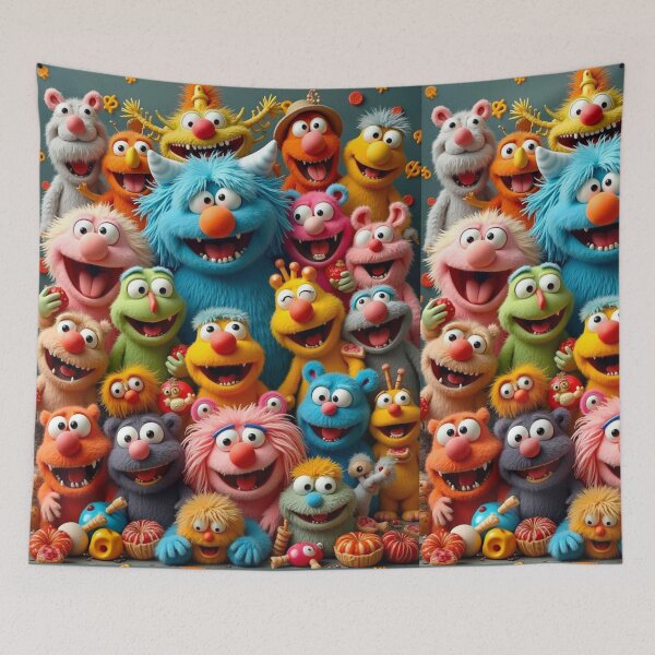 Item preview, CUTE FUZZY FUNNY COLORFUL CREATURES MONSTERS ART #14 designed and sold by Arts4U.