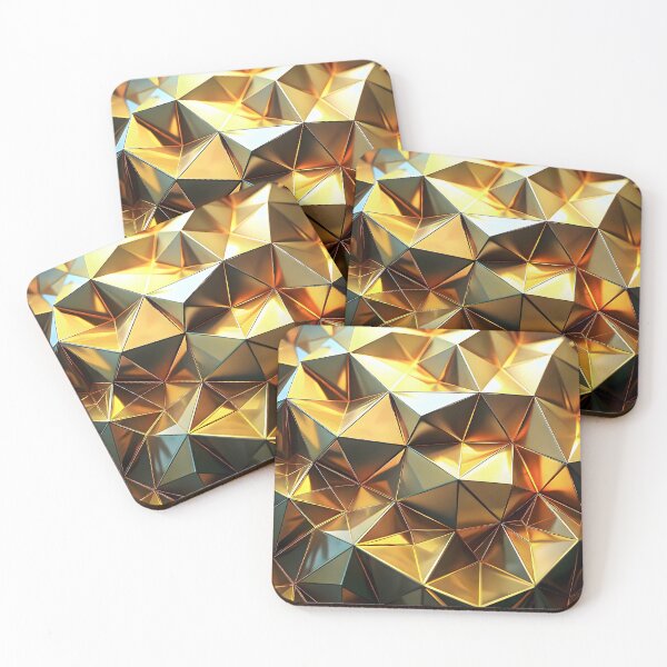 Item preview, Beautiful golden 3D pattern with metallic reflections designed and sold by Rostislav Bouda.