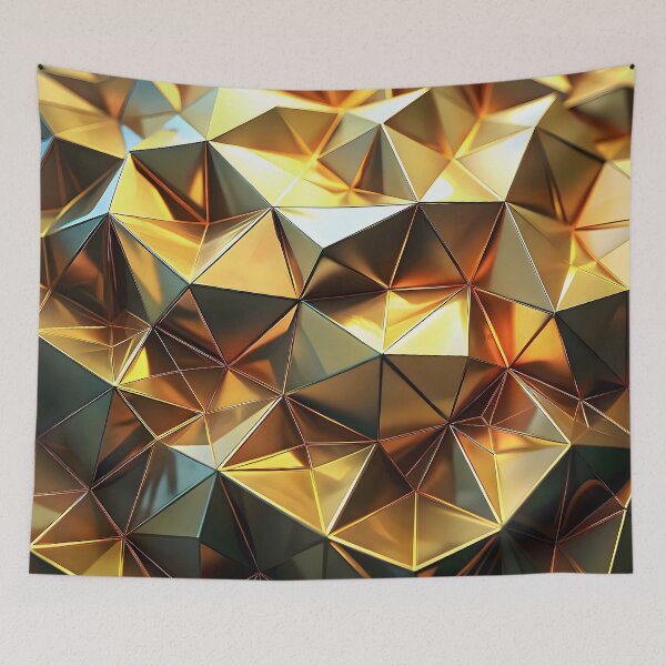 Item preview, Beautiful golden 3D pattern with metallic reflections designed and sold by Rostislav Bouda.