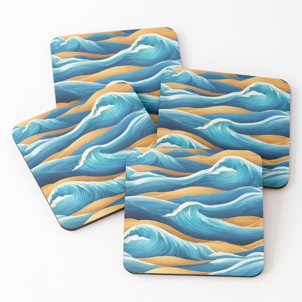 Item preview, Oil Painted Beach Waves designed and sold by wintervsfall.