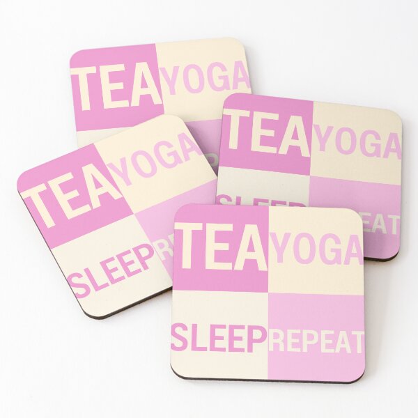 Item preview, Tea Yoga Sleep Repeat designed and sold by humnoo.