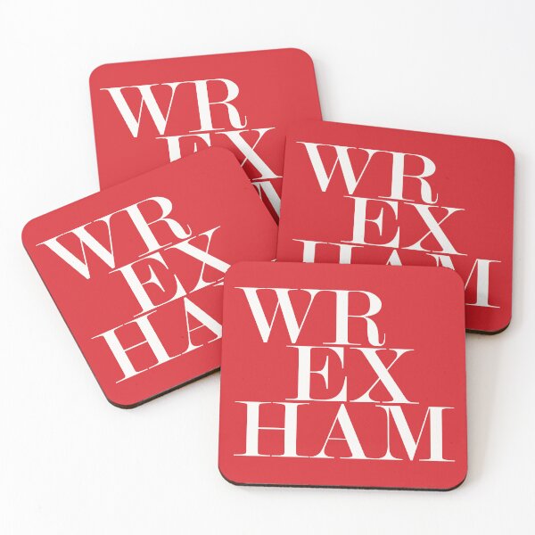 Item preview, Wrexham (Red) Typography Minimalist Patriotic Travel Souvenir designed and sold by kakarikihill.