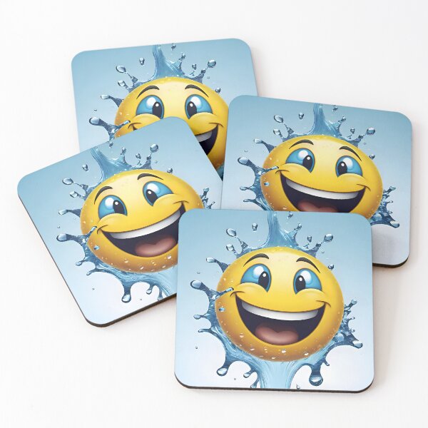 Item preview, Happy Splashing Emoji designed and sold by Illuminatium.