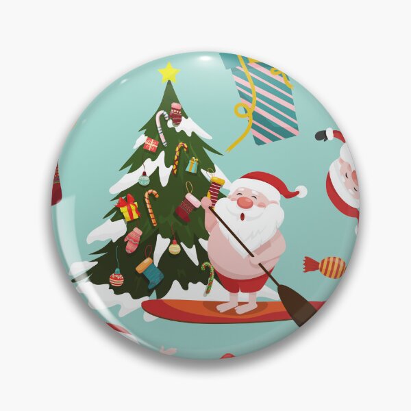 Item preview, standup paddleboarding surfing santa christmas designed and sold by Gossip Rag.