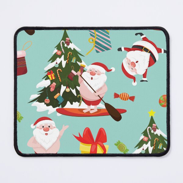 Item preview, standup paddleboarding surfing santa christmas designed and sold by Gossip Rag.