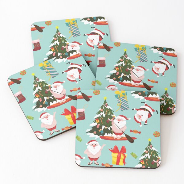 Item preview, standup paddleboarding surfing santa christmas designed and sold by Gossip Rag.