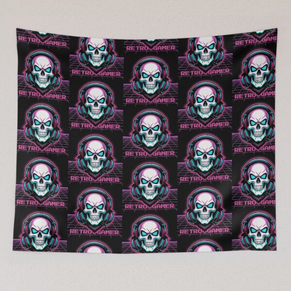 Item preview, Retro Skull Gamer: Playing Till the End designed and sold by NosionDesigns.