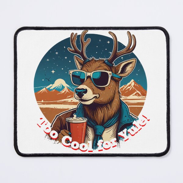 Item preview, Too Cool for Yule! Reindeer designed and sold by AH64Designs.