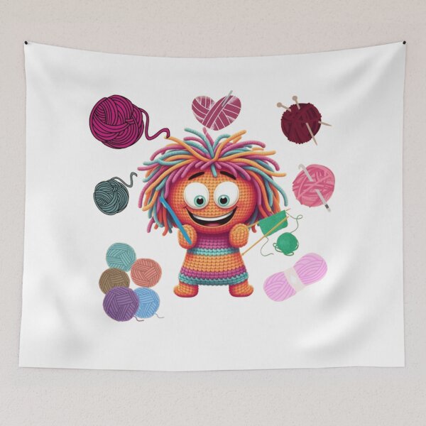 Item preview, Yarn Girl Featuring Yarn for Crochet Knitting designed and sold by Craftdrawer.