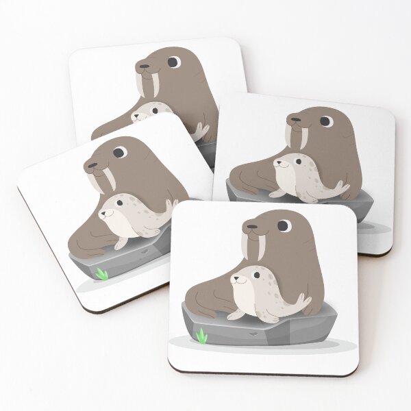 Item preview, Walrus & Seal Buddies for kids designed and sold by ViYa1.