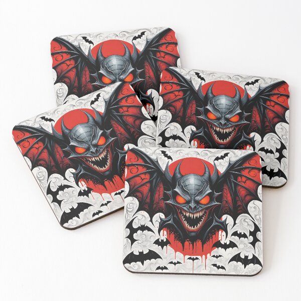Item preview, Demonic Bat on Gothic Background designed and sold by MandalasShops.