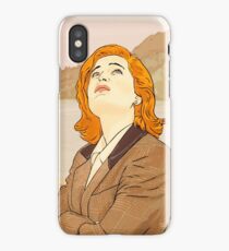 X files lake Okobogee Iowa, Scully and Mulder iPhone Case