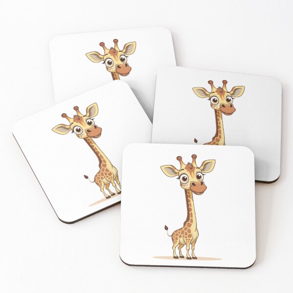 Item preview, cute giraffe with funny face  designed and sold by sellerart95.