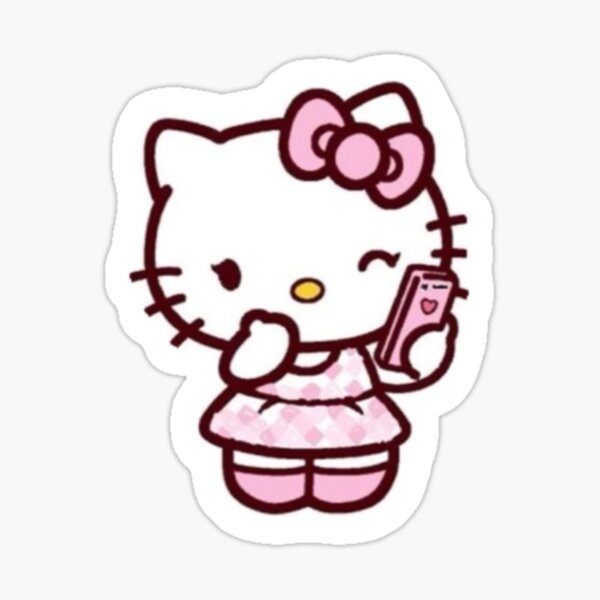 Vista previa del artículo con la obra «selfie de hola kitty», diseñado y vendido por annabaoo.