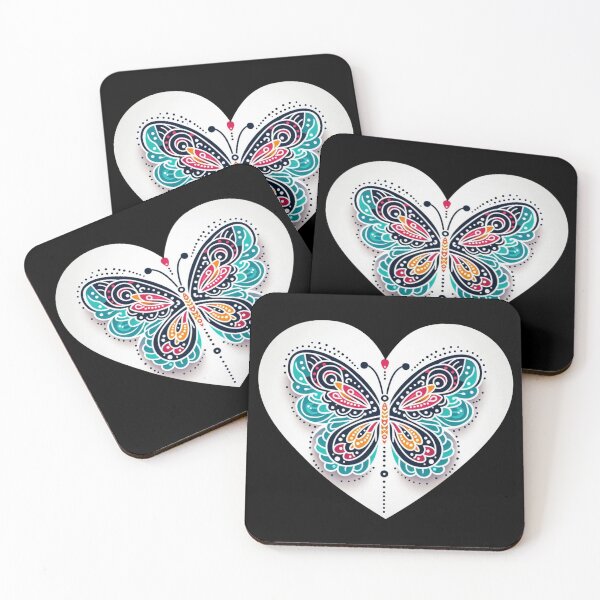 Item preview, Hearts of butterflies designed and sold by ZulryLifestyles.