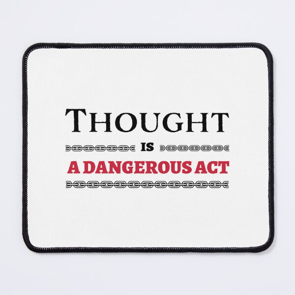 Item preview, Thought is Dangerous Act, simple Typography Design. designed and sold by HEMRO.