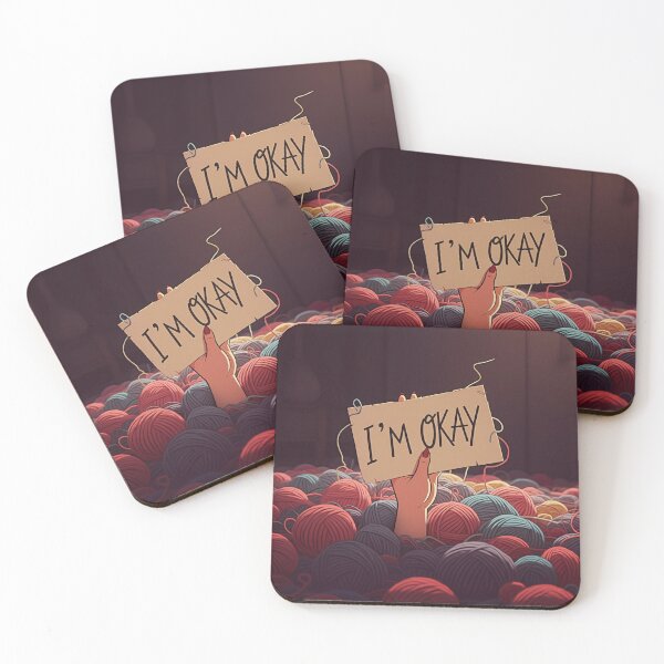 Item preview, I'm Okay Buried in Yarn for Crochet and Knitting Crafts designed and sold by Craftdrawer.