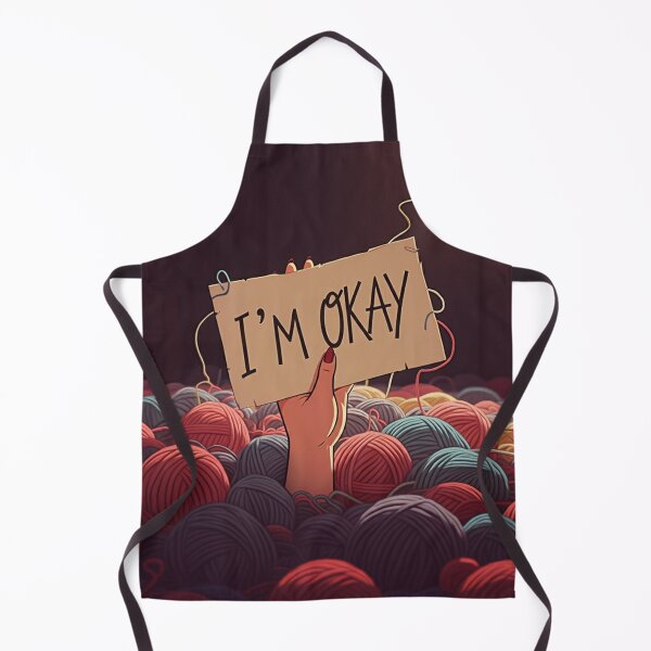 Item preview, I'm Okay Buried in Yarn for Crochet and Knitting Crafts designed and sold by Craftdrawer.